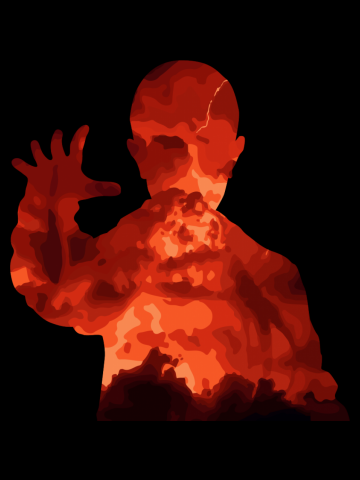 Eleven silhouette Stranger Things