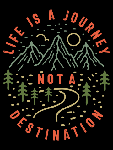 Embrace the Journey - Motivational Design with Inspiring Quote