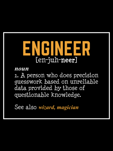 Engineer Gift Engineering Definition Funny Gift Idea