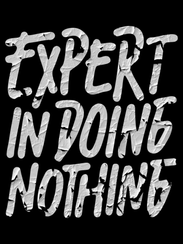 Expert in doing nothing