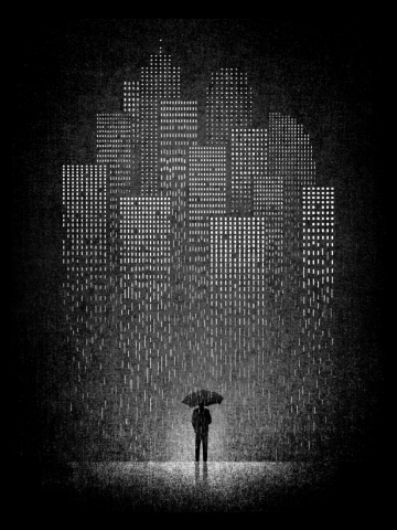 Falling Lights( Classic Monotone Version)
