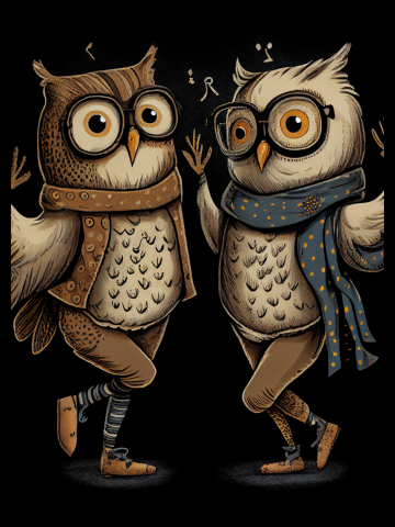 Fancy Footstep Owls