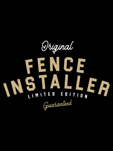 Fence Installer Funny Job Title Profession Birthday Worker