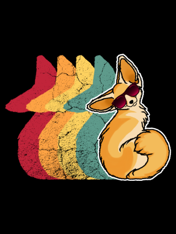 Fennec Fox Retro Vintage Gift Desert Animals Foxes Lovers