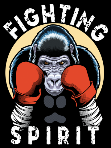 Fighting Spirit - Boxing Gorilla