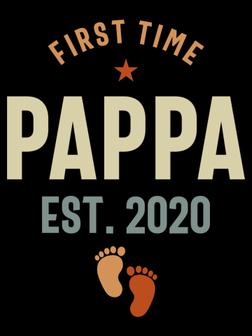 First Time Pappa Est 2020 Daddy Gift