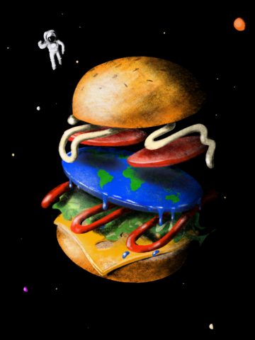 Flat Earth Burger