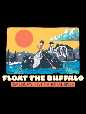 Float The Buffalo (White Text)