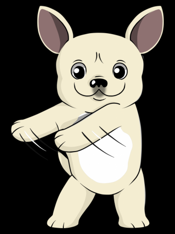 Flossing Cream French Bulldog Floss Dance