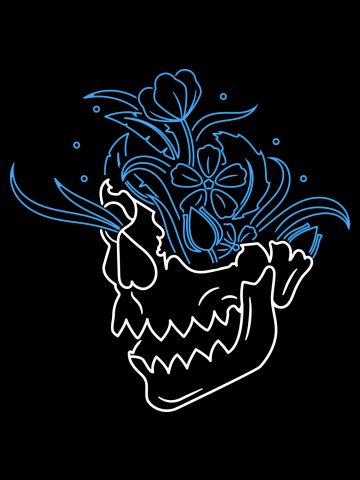 Flower Skull