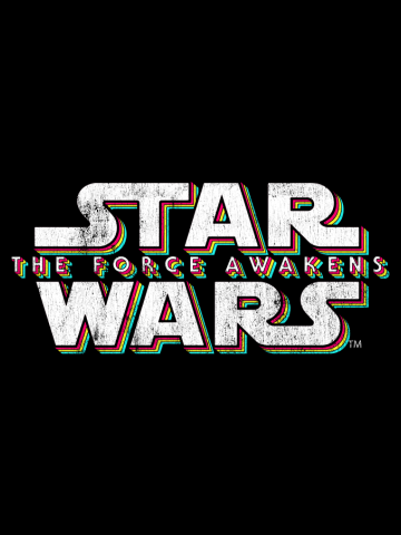 Force Awakens Distressed Logo