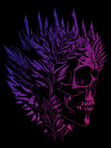 Forest Punk and Psychedelic Skulls