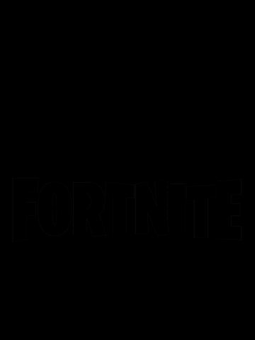 Fortnite - logo black&white