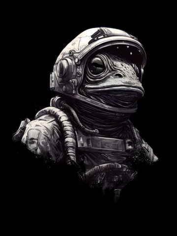 Frog astronaut
