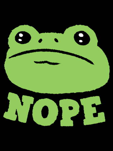 Frog of nope