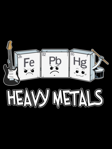 Fun Heavy Metals Shirt Nerd Chemistry Rock And Roll Science