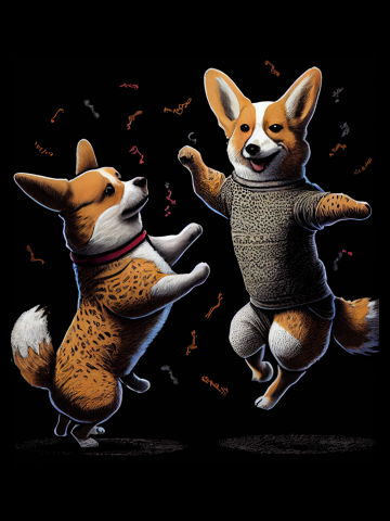 Funky Corgi