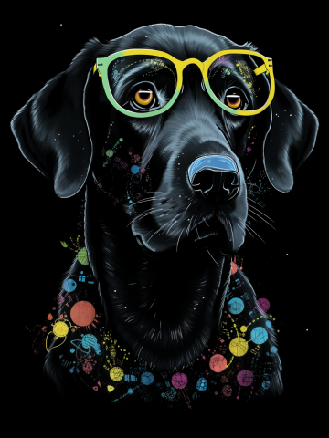 Funky Golden Lab