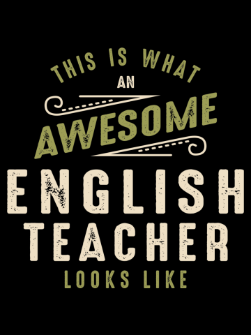 Funny Awesome English Teacher Job Occupation