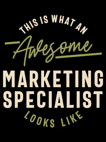 Funny Awesome Marketing Specialist Job Occupation