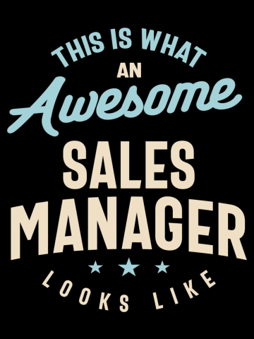 Funny Awesome Sales Manager Job Occupation