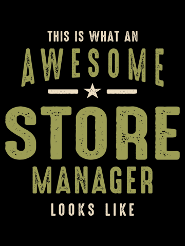 Funny Awesome Store Manager Job Occupation
