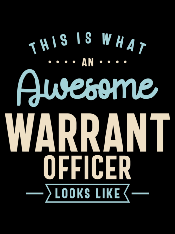 Funny Awesome Warrant Officer Job Occupation