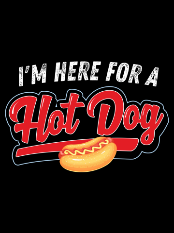Funny Baseball Fan Football Fan Hot Dog Design