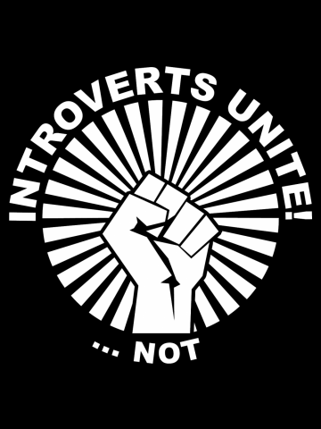Funny Introverts Unite Sarcastic Saying Nerd Loner Humor