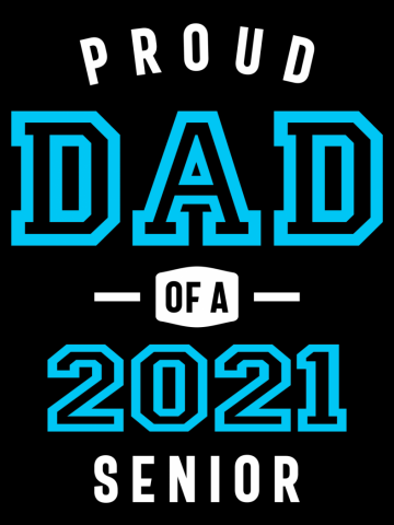 Funny Proud Dad Of A Class Of 2021 Senior Graduation Gift