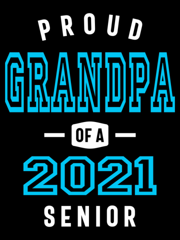 Funny Proud Grandpa Of A Class Of 2021 Senior Graduation Gift