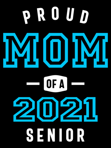 Funny Proud Mom Of A Class Of 2021 Senior Graduation Gift