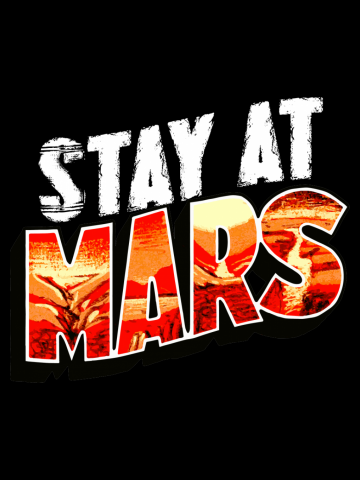Funny Social Distancing retro Stay at Mars