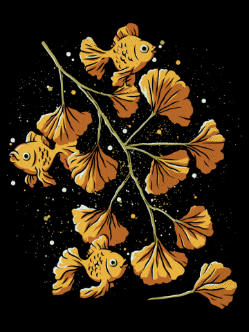 Ginkgo Golden Fish