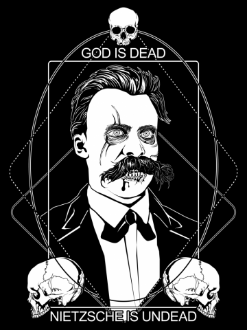 God is dead. Nietzsche is undead.