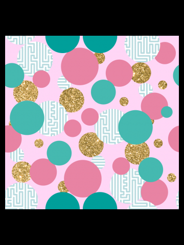 Golden Bubble Glitter Pattern