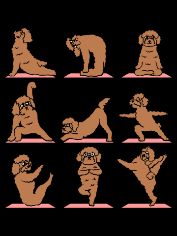 Goldendoodle Yoga