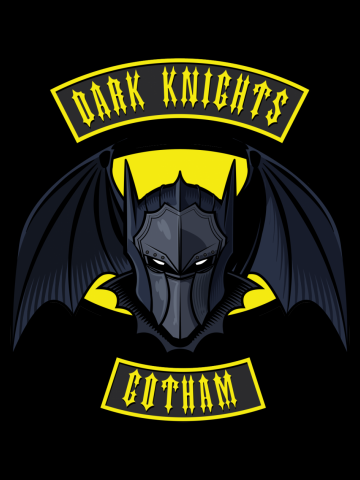 Gotham Dark Knights Motorcycle Club Patch