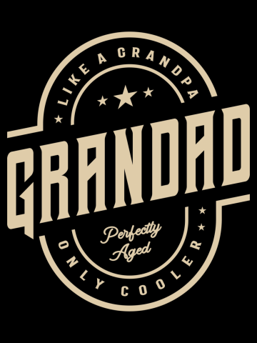Grandad Like a Grandpa Only Cooler Funny