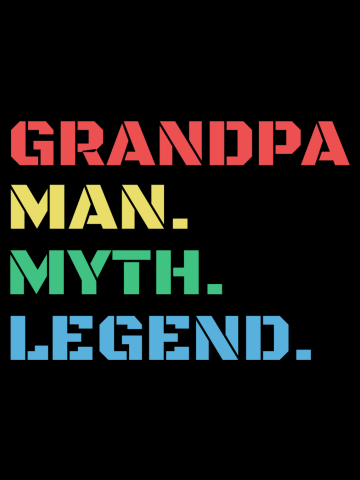 Grandpa Man Myth Legend Gift Grandfather
