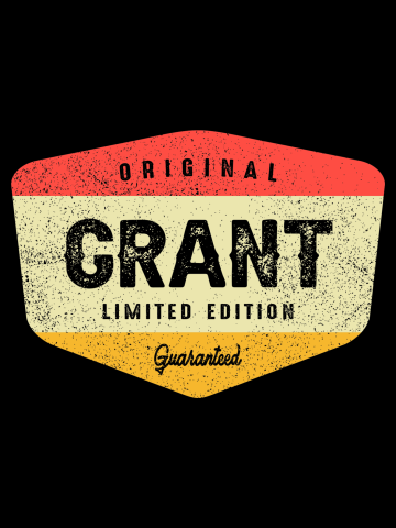 Grant Personalized Name - Vintage Design Name Grant