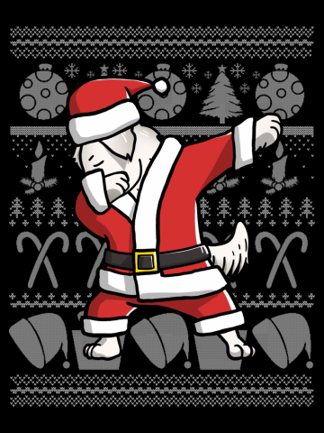 Great Pyrenees Dabbing Dog Dab Dance Move Christmas