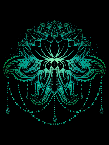 Green Lotus Flower