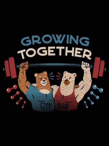 Growing Together Gym Bears Blue
