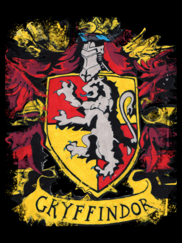 Gryffindor splatter crest
