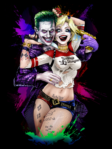 Harley and her Puddin! Suicide Sq 