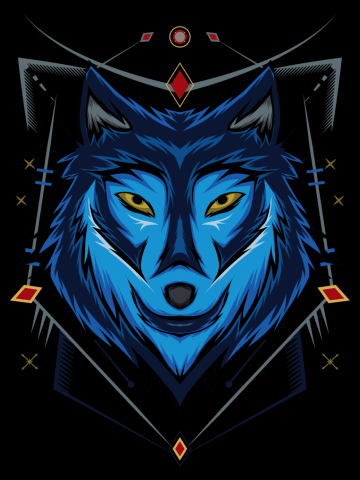 Head wolves vector illustration. wolf logo design.