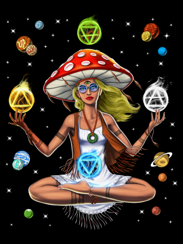 Hippie Mushroom Yoga