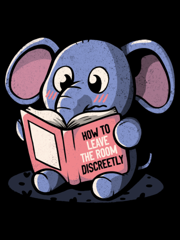 How To Leave The Room Discreetly - Elephant Book Reader