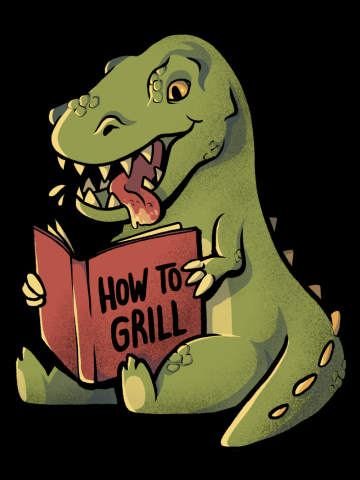 How to Grill  - Funny Cute Dino Gift